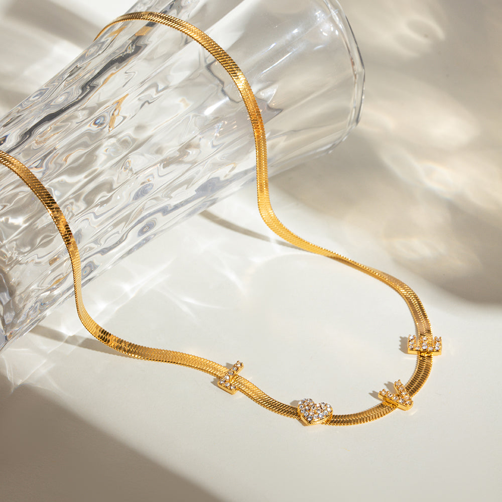 LOVE Serpentine Necklace
