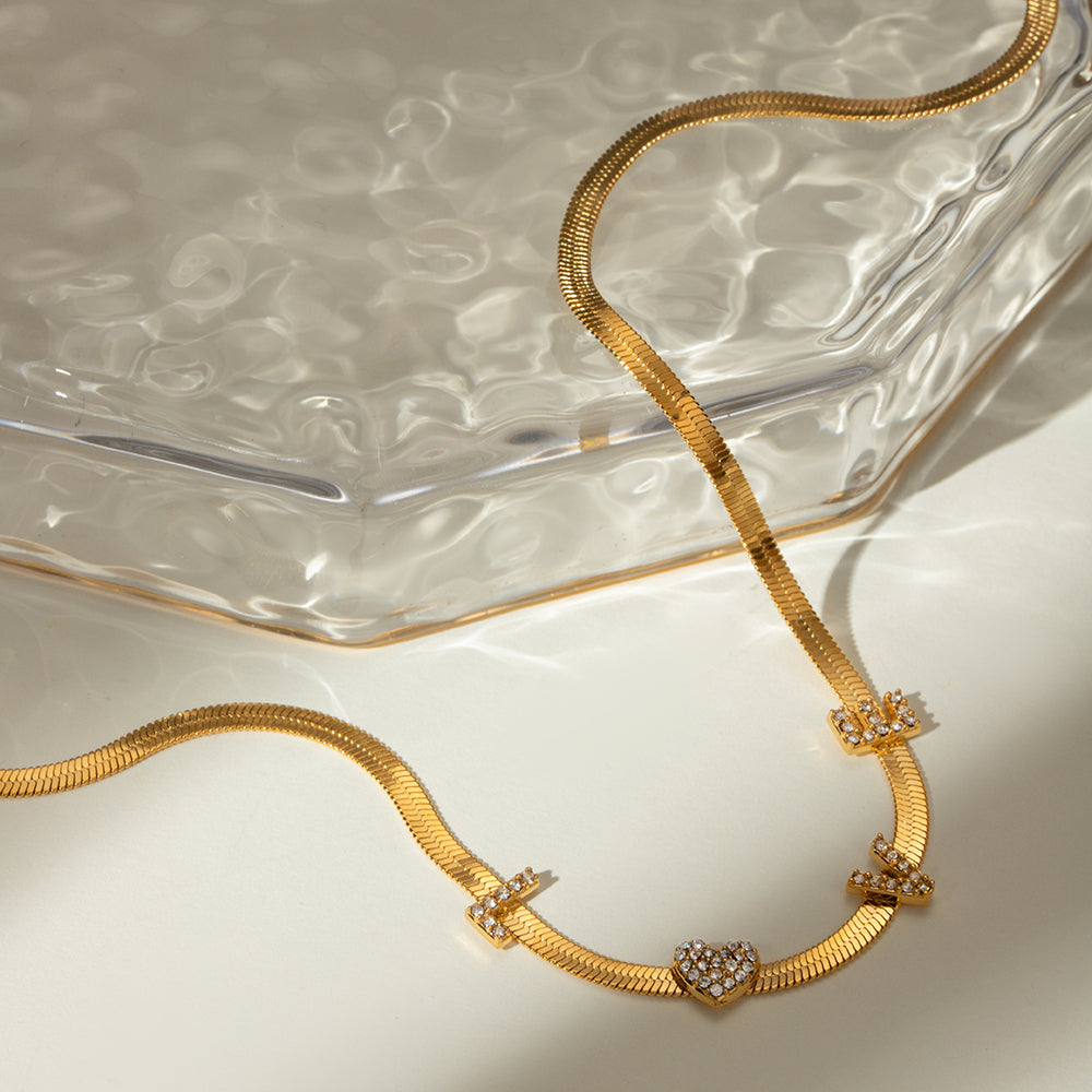 LOVE Serpentine Necklace