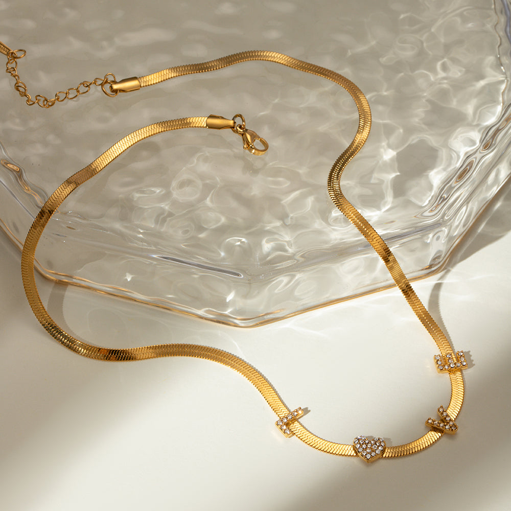 LOVE Serpentine Necklace