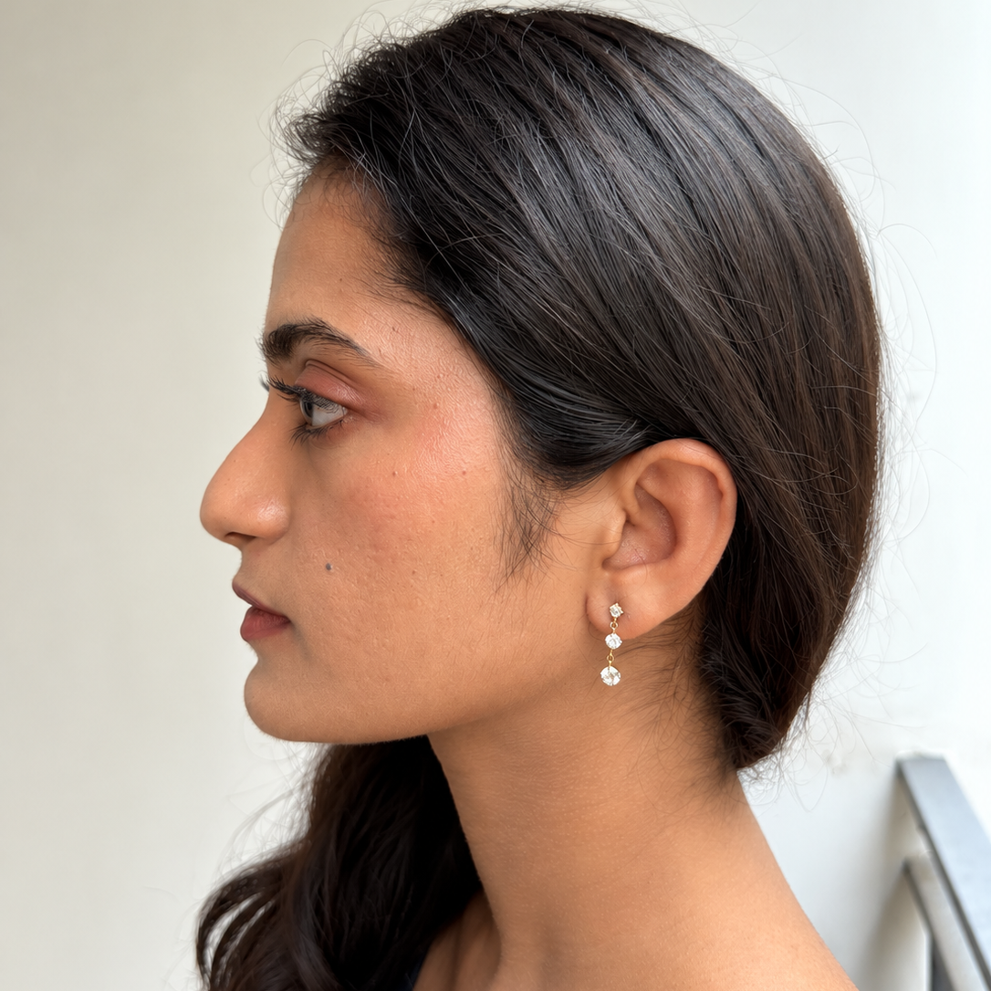 Trio Drop Earrings