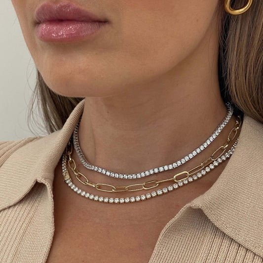 Eterna Adjustable Tennis Necklace