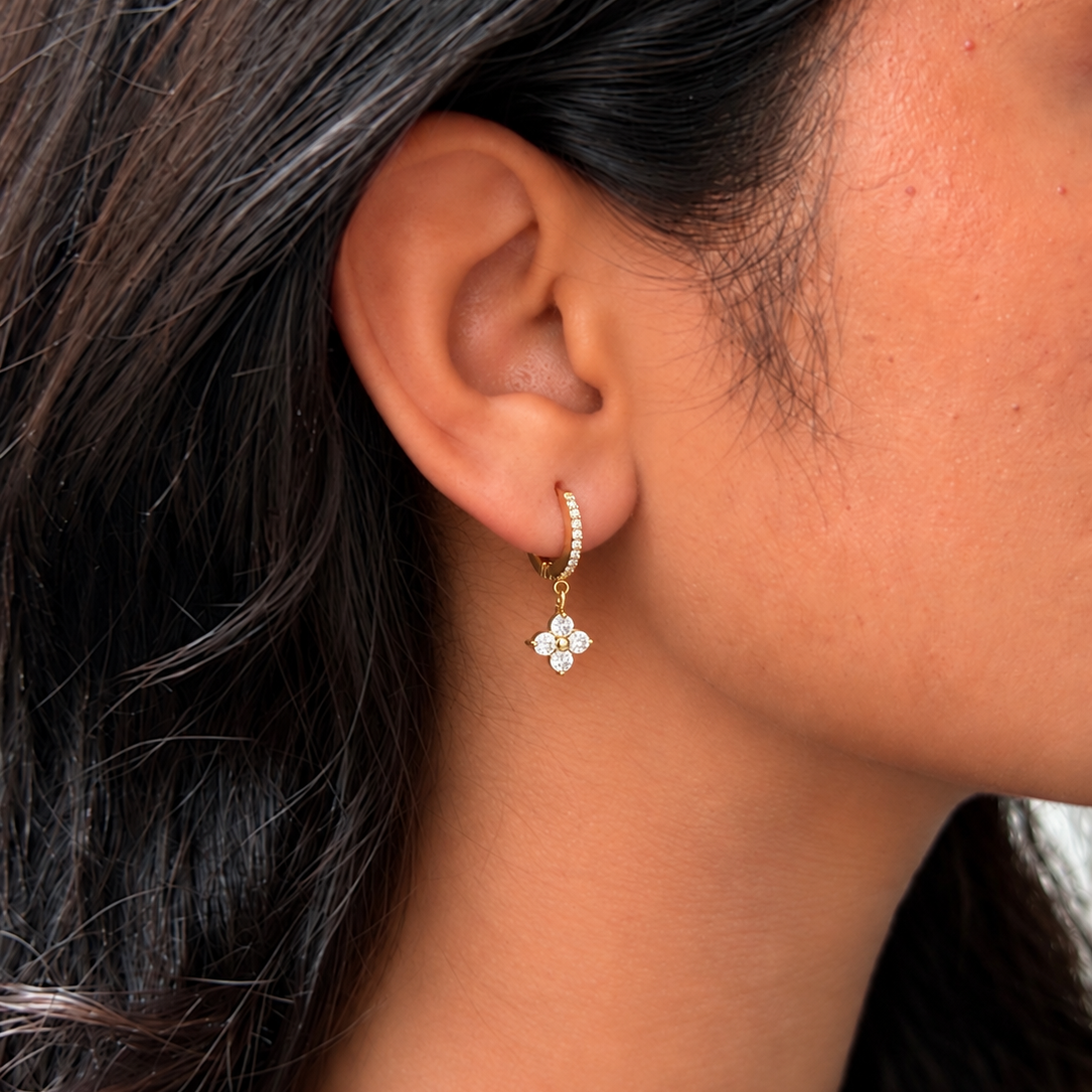 Flower Drop Earrings