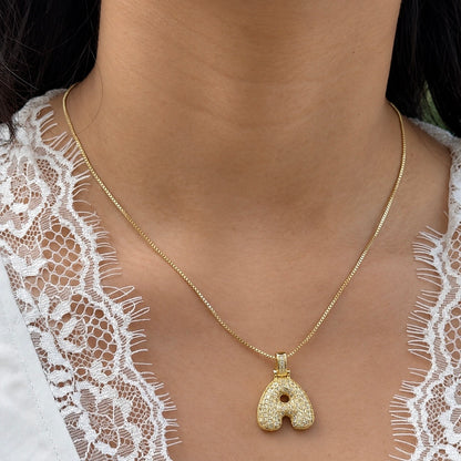 Pavé Initial Necklace
