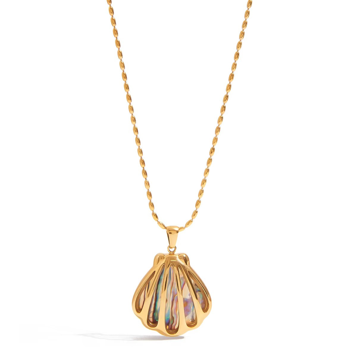 Aqua Shell Necklace