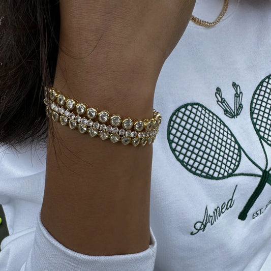 Eterna Heart Tennis Bracelet
