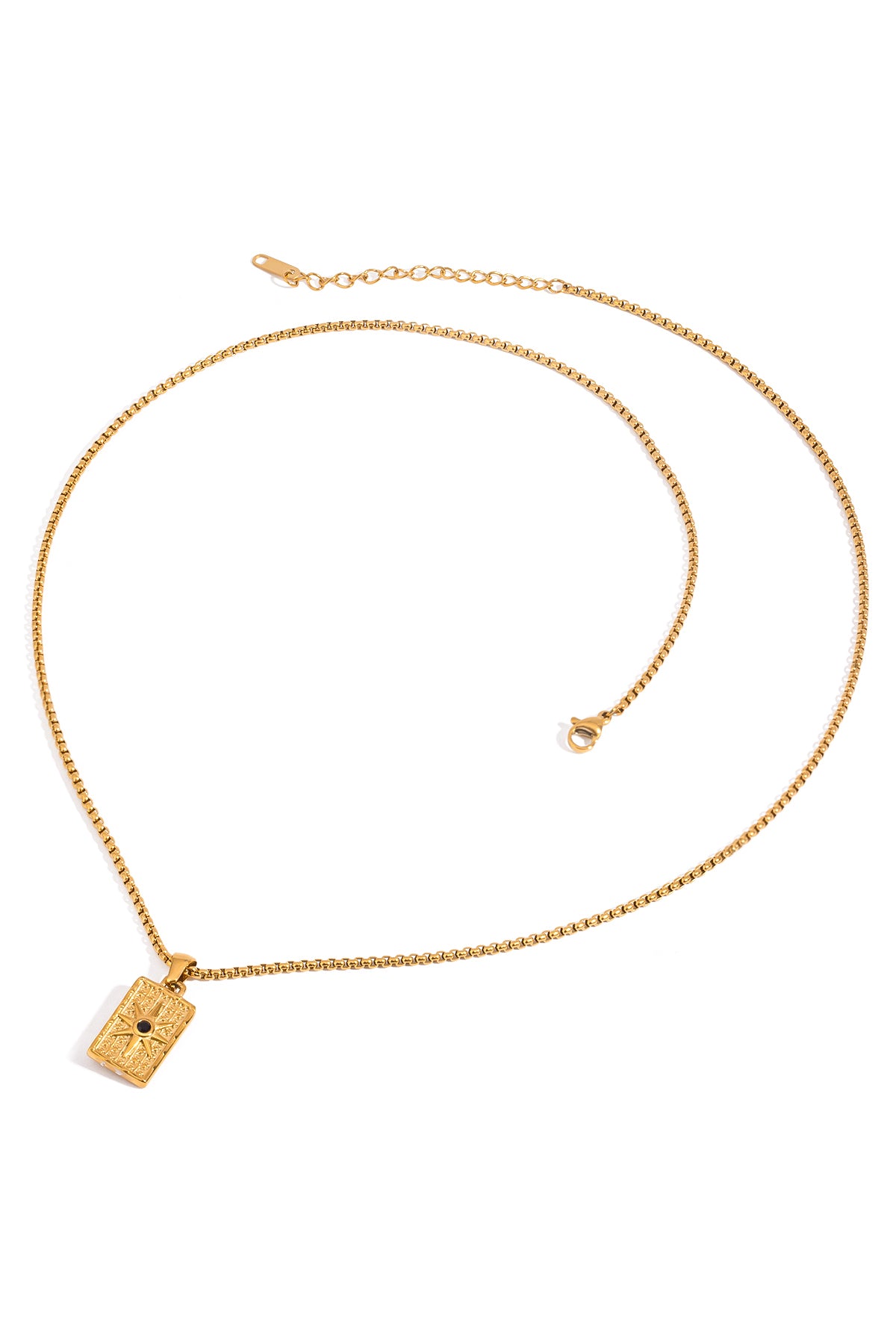 Onyx Necklace Gold