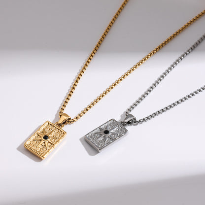 Onyx Necklace Gold