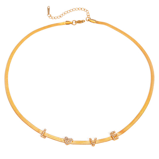 LOVE Serpentine Necklace