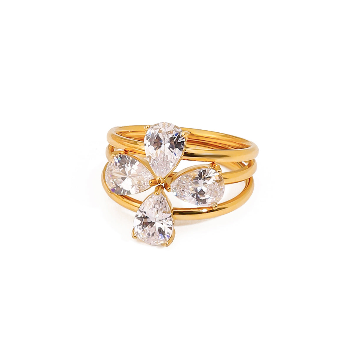 Fleur Ring (Set of 3)
