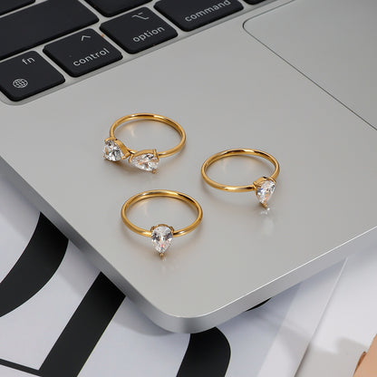 Fleur Rings (Set of 3)