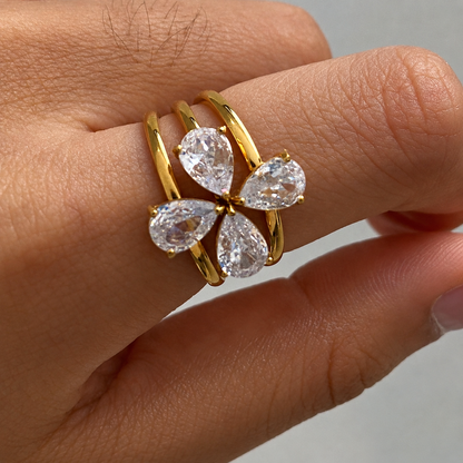 Fleur Ring (Set of 3)